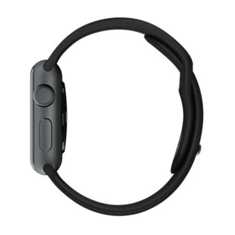 Curea iUni compatibila cu Apple Watch 1/2/3/4/5/6/7, 44mm, Silicon, Black