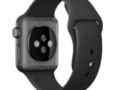 Curea iUni compatibila cu Apple Watch 1/2/3/4/5/6/7, 40mm, Silicon, Black