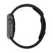 Curea iUni compatibila cu Apple Watch 1/2/3/4/5/6/7, 40mm, Silicon, Black